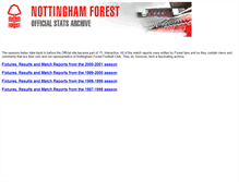 Tablet Screenshot of eweb.nottinghamforest.co.uk
