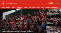 Desktop Screenshot of nottinghamforest.co.uk